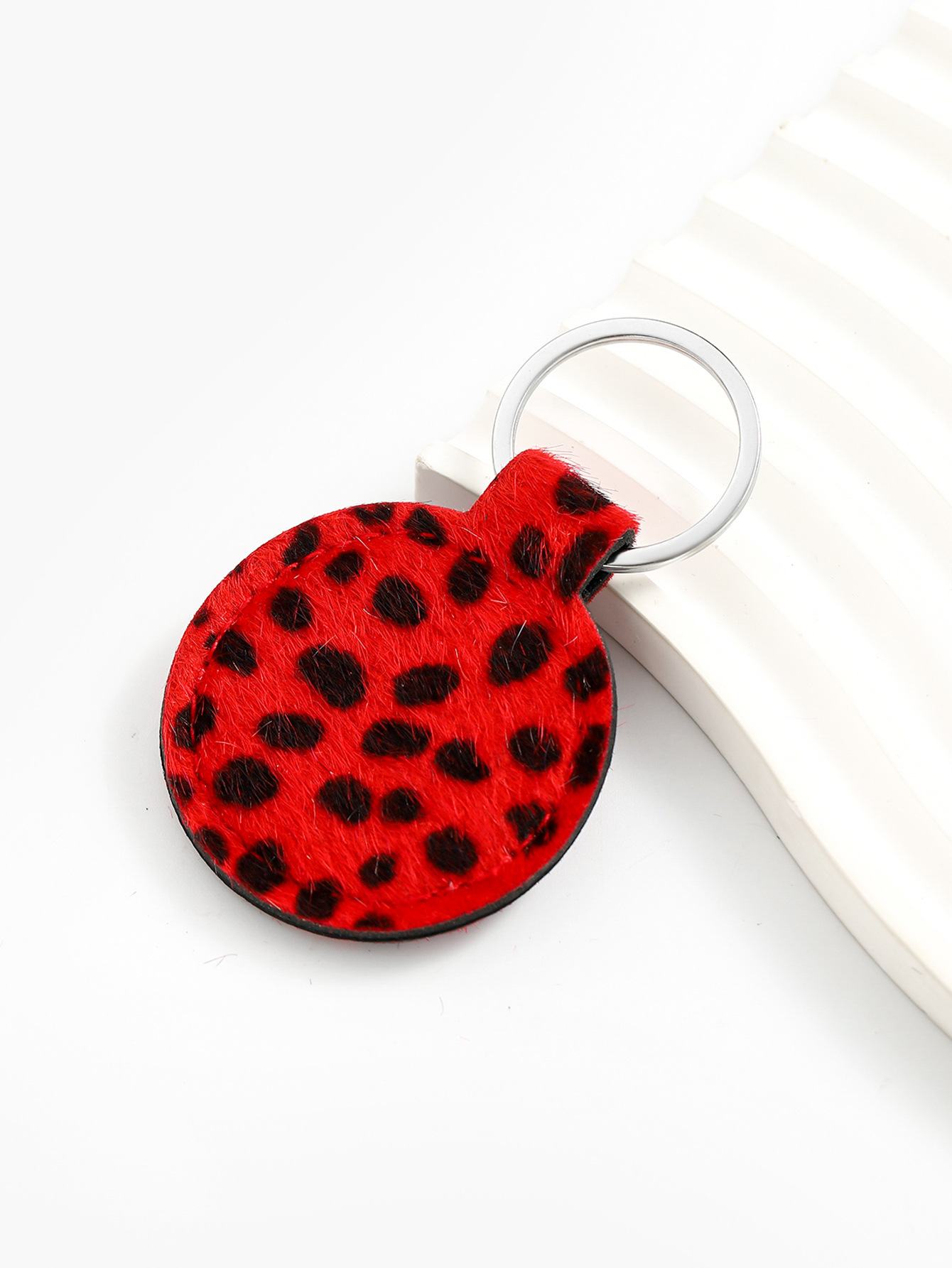 12g Weight Keychain Classification 1 Piece Quantity Daily Occasion PU Material Leopard Pattern Unisex Gender Casual Style Casual Leopard PU Unisex Keychain 10