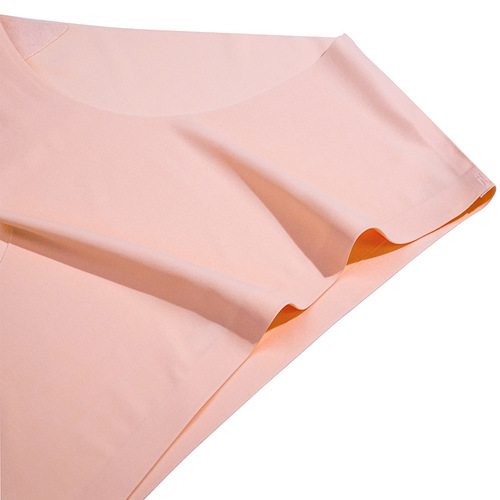 Cross-border fitness белье for women with comfortable folded waistband, waist-closing, European and American style, ice silk large size, invisible triangle pants
