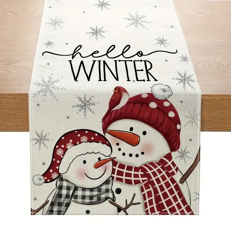 Transfronterizo 2024 Amazon nuevo muñeco de nieve de Navidad Santa linas bandejas de mesa bandejas de mesa de comedor de té