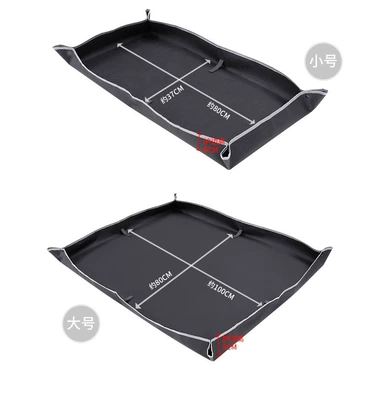 Universal Tail Box Mat Large small size Storage and Finishing Car Japan YAC Car Trunk Mat Car Waterproof (Trunk Mat) - black-large-japanese-trunk-mat