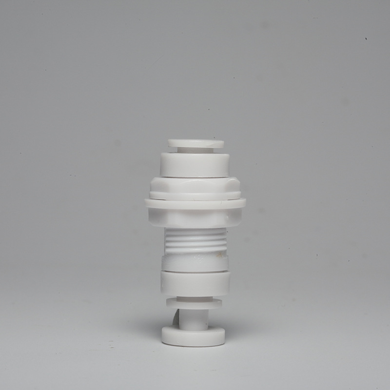 Straight-through purificador de agua de conexión rápida de 2 puntos de partición conector 1/4 conector de madera contrachapada caja montada en la pared purificador de agua de conector rápido