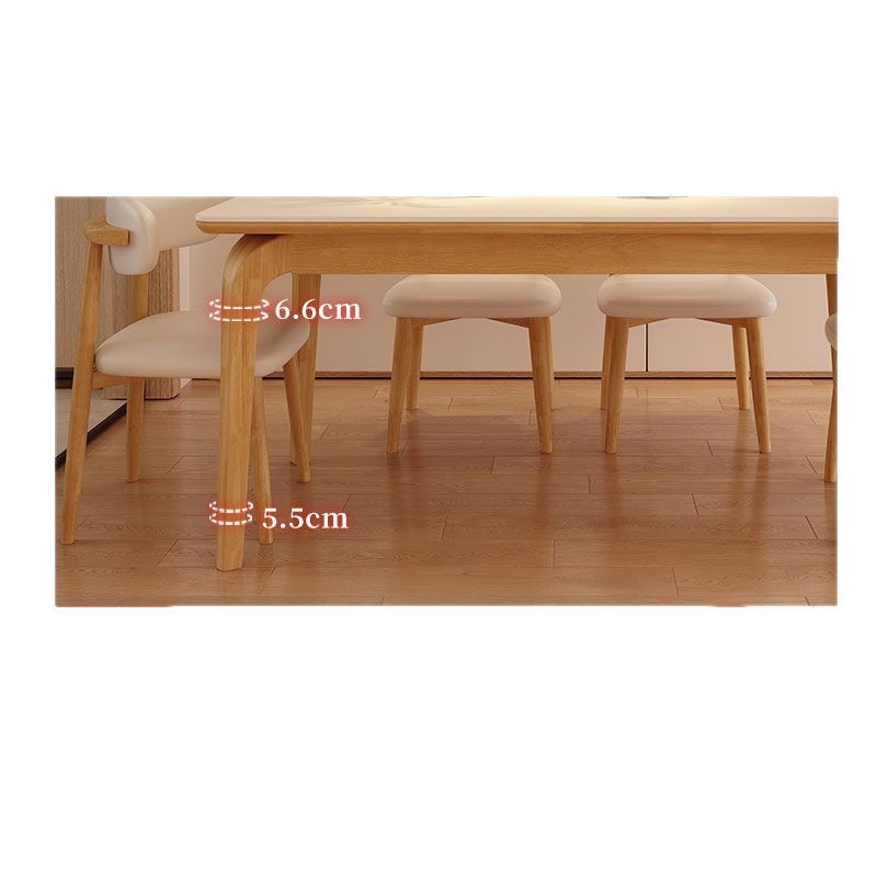 Mesa y silla de comedor de madera maciza nórdica 2025 nueva mesa de comedor japonesa moderna y simple de estilo occidental