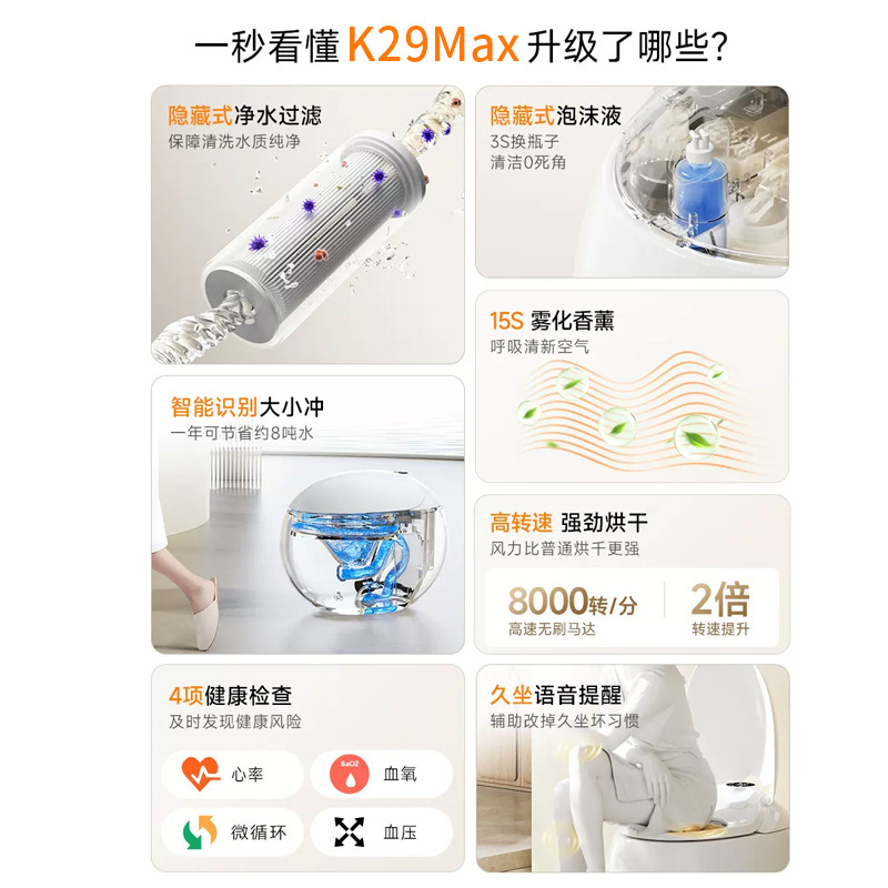 德国Aomagno新品超级蛋智能马桶 电动即热一体式烘干鸡蛋形坐便器|undefined