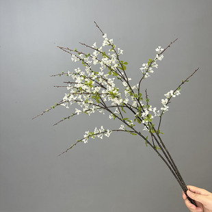 INS wholesale indoor dining table decoration fake flower simulation plants decorative flower branches, green plants, flower arrangement simulation snow willow
