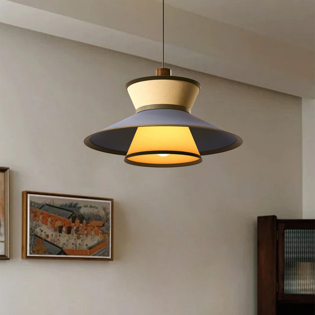 Lámpara, tela, candelabro, mesa de comedor de estilo antiguo francés, barra de bar, lámpara decorativa, diseño estético de estilo Song, sentido creativo, lámpara de comedor