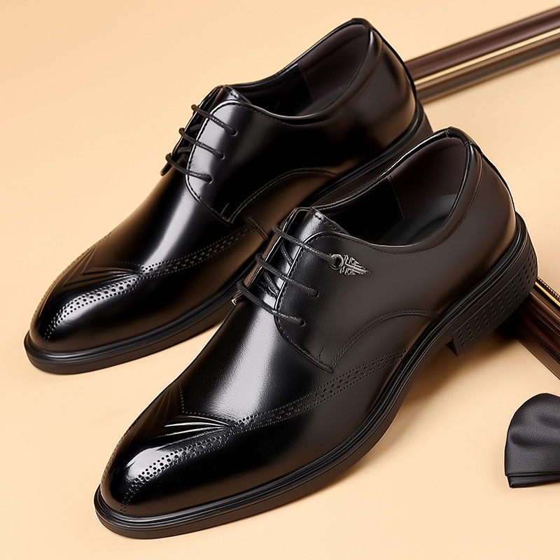 Black 85010 leather shoes to buy