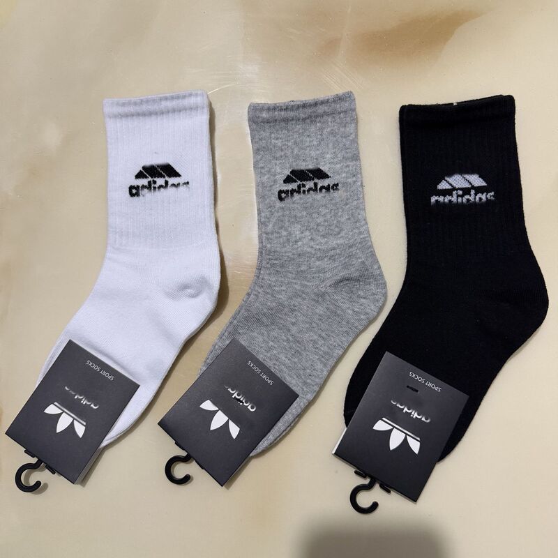 Adidas Children's Socks for 1-12 Year Old Babies, Ad High-Tube Pure Cotton, Comfortable, Soft, Warm, Breathable, Sweat-Absorbent Adidas Children's Socks for 1-12 Year Old Babies, Ad High-Tube Pure Cotton, Comfortable, Soft, Warm, Breathable, Sweat-Absorbent