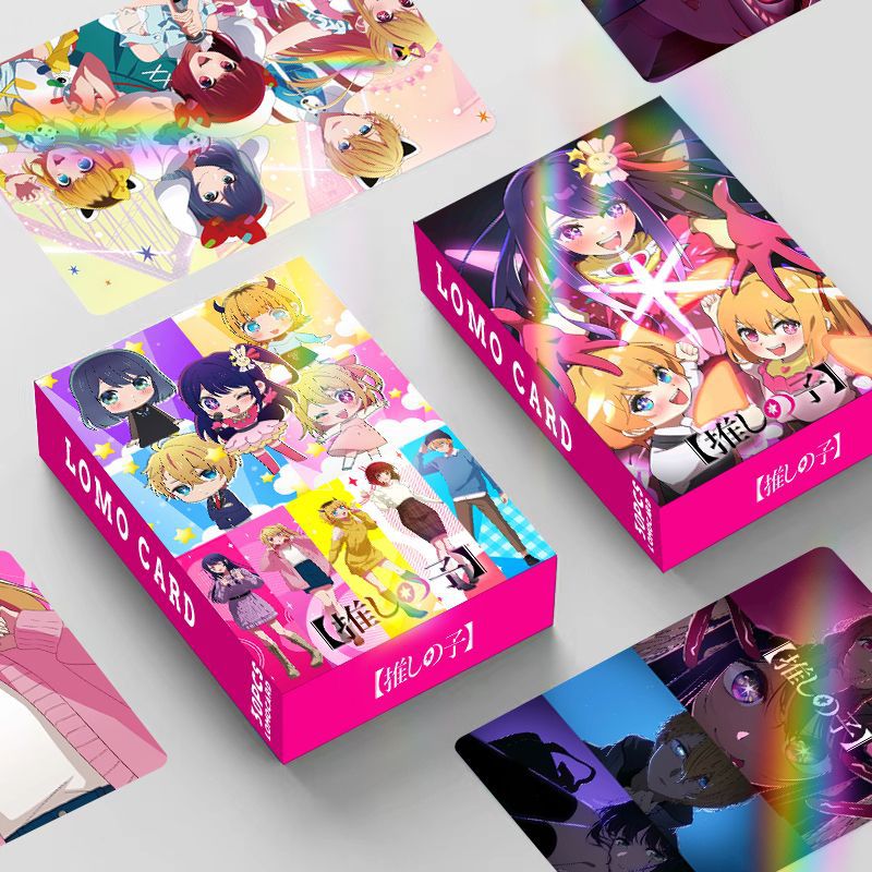 鐳射閃卡 我推的孩子雙面30張小卡 LOMO卡 盒裝珍藏卡 賀卡