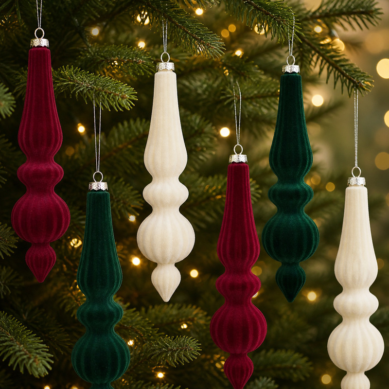 Cross-Border Irregular-Shaped Flocked Christmas Ball Set, Christmas Tree Decoration Hanging Balls, Holiday Scene Water Drop Ornaments, Wholesale in Stock Cross-Border Irregular-Shaped Flocked Christmas Ball Set, Christmas Tree Decoration Hanging Balls, Holiday Scene Water Drop Ornaments, Wholesale in Stock