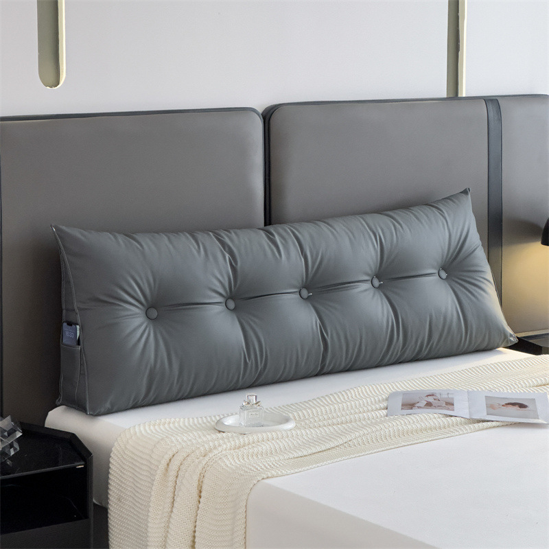 綿麻のベッドのない柔らかいバッグのクッションの大きい背もたれのクッションの2024新型のベッドの枕の三角の畳は直接壁に寄りかかっています。