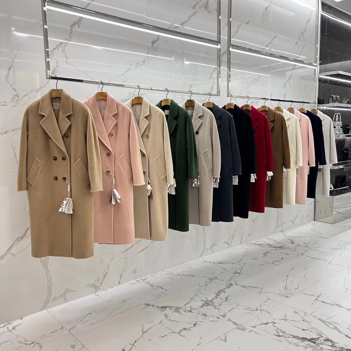 M Brand 101801 Ultimate Version Classic Cocoon-Shaped Cashmere Coat, Stress-Free When Entering and Exiting the Closet