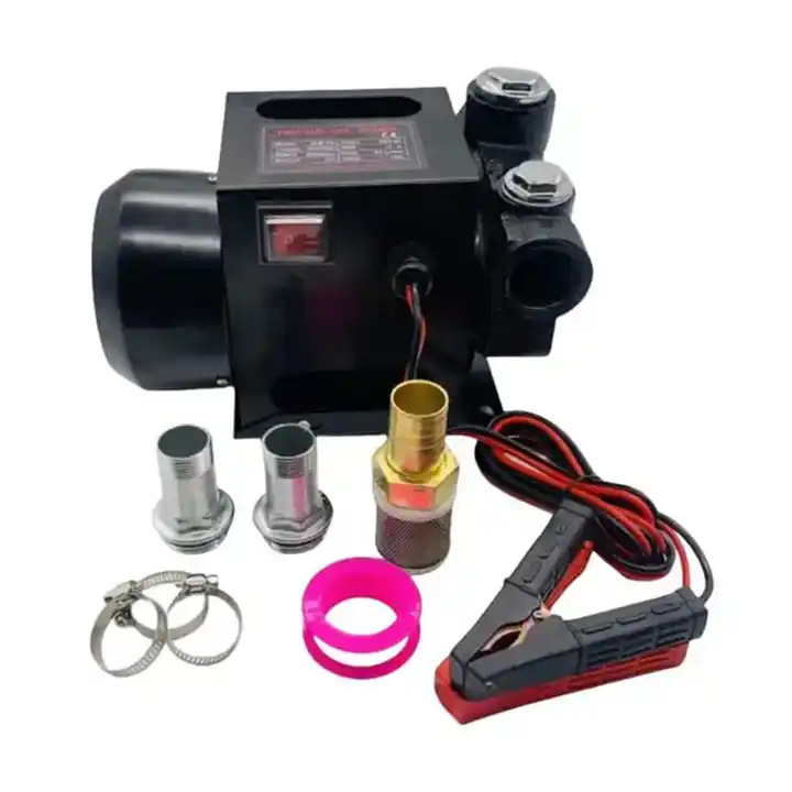 Bomba de bombeo eléctrica portátil transfronteriza bomba de accionamiento diesel bomba de autoaspiración de corriente continua de gran caudal conjunto de bomba de combustible montada en vehículo