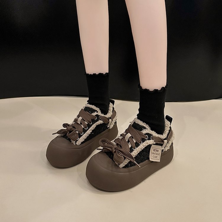 Löparskor för barn med varmt foder och tjock sula_voghion.com