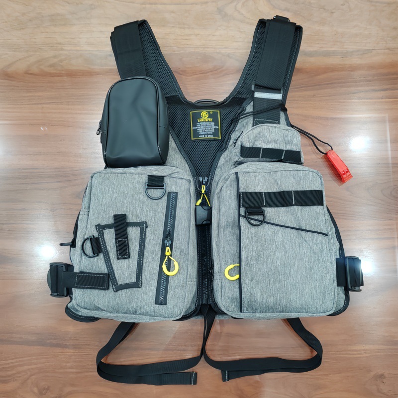 Chaleco salvavidas de pesca con señuelos, chaleco de pesca para adultos, chaleco salvavidas para pesca en el mar, chaleco de pesca con señuelos, venta al por mayor transfronteriza