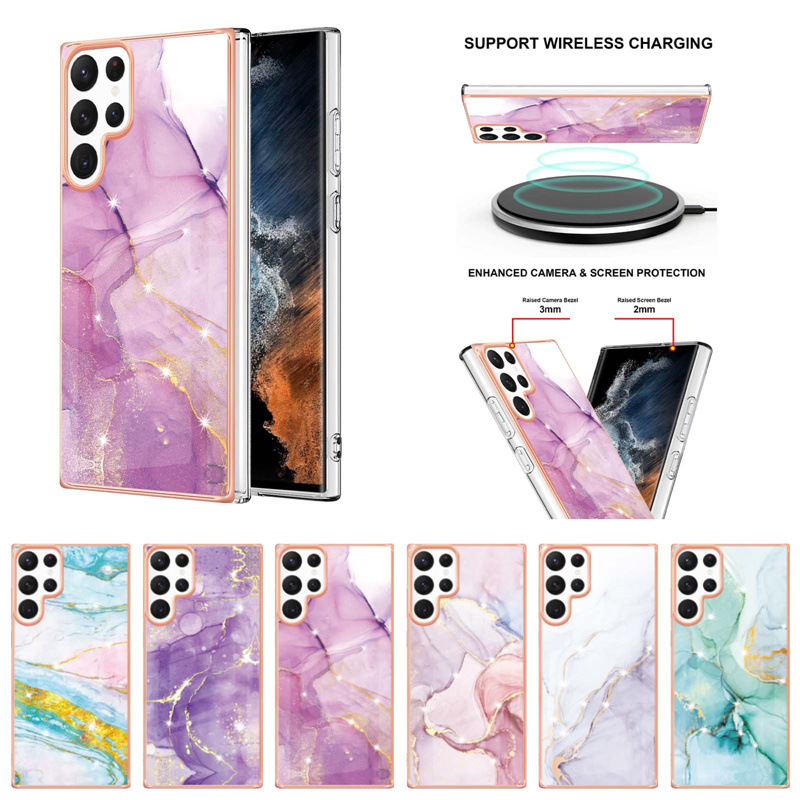 JT – coque anti-chute en marbre galvanisé, compatible avec Samsung S23 Ultra, note 20/s24, A54_voghion.com