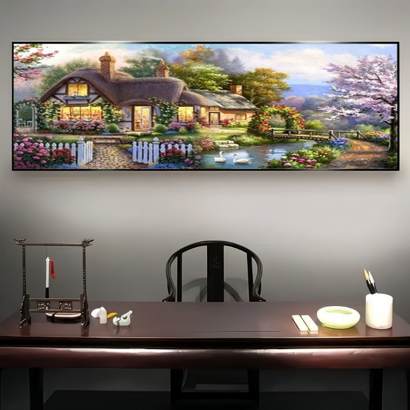 Transfronterizo Amazon pintura de diamantes fábrica de explosión venta directa pintura de diamantes DIY paisaje decoración pintura colgar paquete de herramientas '