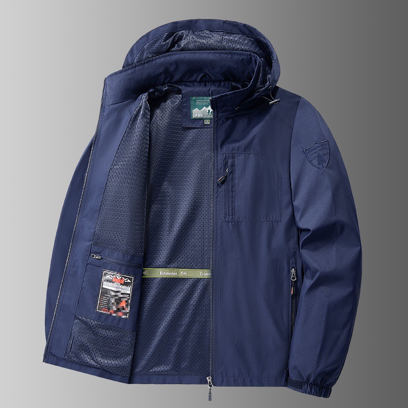 Cross-Border Wholesale Autumn and Summer Men's Jackets Sports Autumn Outdoor Windproof Tops Thin Wear-Resistant