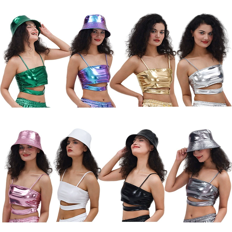 Европейская и американская трансграничная сладкая девушка с блестками женская металлическая камзол жилет музыкальный фестиваль