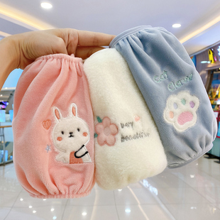 Children's Sleeves Mid-Length Winter Anti-Fouling and Stain-Resistant Cute Girls' down Jacket Sleeves Boys and Girls Sleeves Baby Sleeves