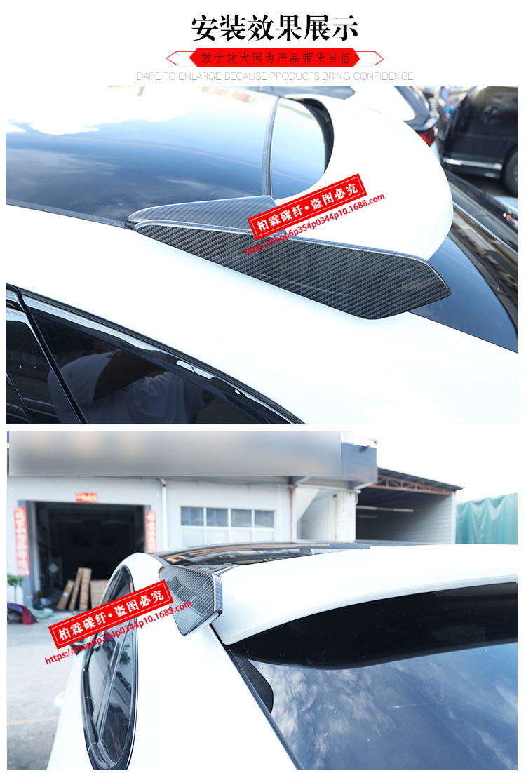 Suitable for Porsche Cayenne 9Y0 Coupe Upgraded Turbo Gt Carbon Fiber Top Wing and Rear Wing Non-Destructive Installation