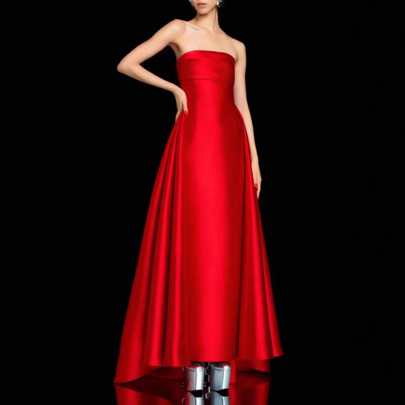 Elegant Evening Gown 2026 New Model for Annual Party, Women's Banquet, High-Quality Texture, Model Runway Party Red Carpet Dress Elegant Evening Gown 2026 New Model for Annual Party, Women's Banquet, High-Quality Texture, Model Runway Party Red Carpet Dress