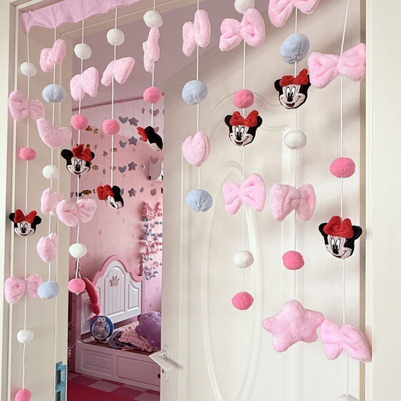Minnie Sweet Dream Door Decorations Girly Heart Bedroom Living Room Bedside Dormitory Partition Curtain Door Curtain