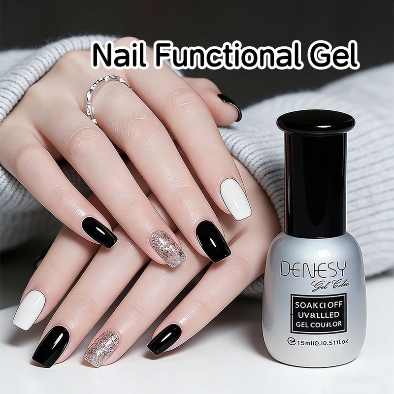 Cross-Border Manicure Functional Glue Sweetnails Manicure Base Glue Reinforcement Glue Tempered Seal Frosted Seal Smudge Glue