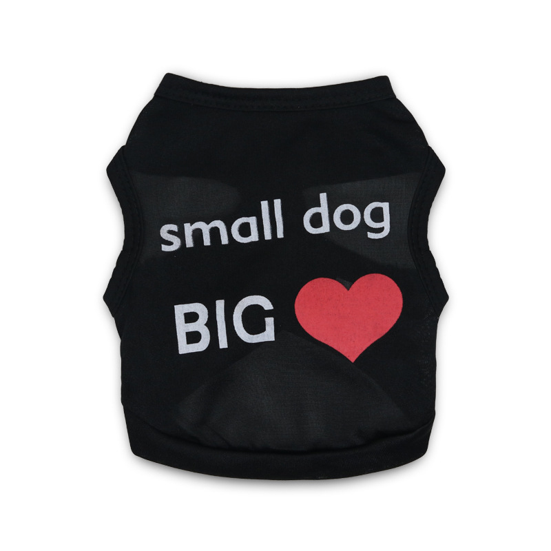 Suministros para mascotas al por mayor ropa para perros 5-estilo poliéster perro grande y pequeño chaleco para mascotas primavera y verano