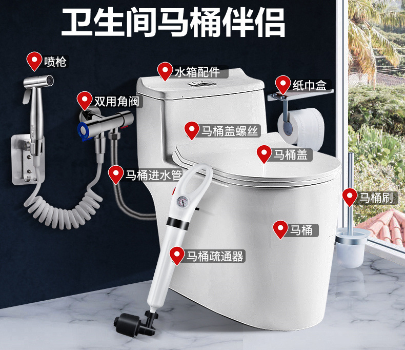 Toilet spray gun flushing device, one inlet and two outlets Angle valve, telescopic water pipe hose, bathroom feminine washing nozzle, faucet details Picture