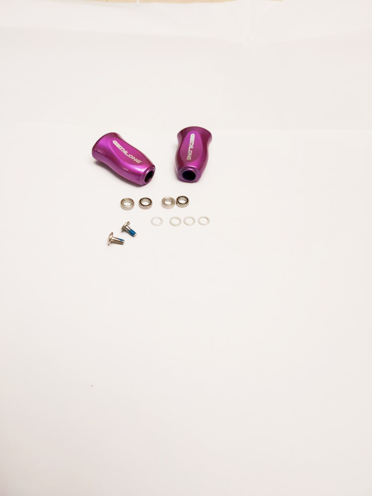 2 purple grip pills + 4 free bearings + 4 spacers