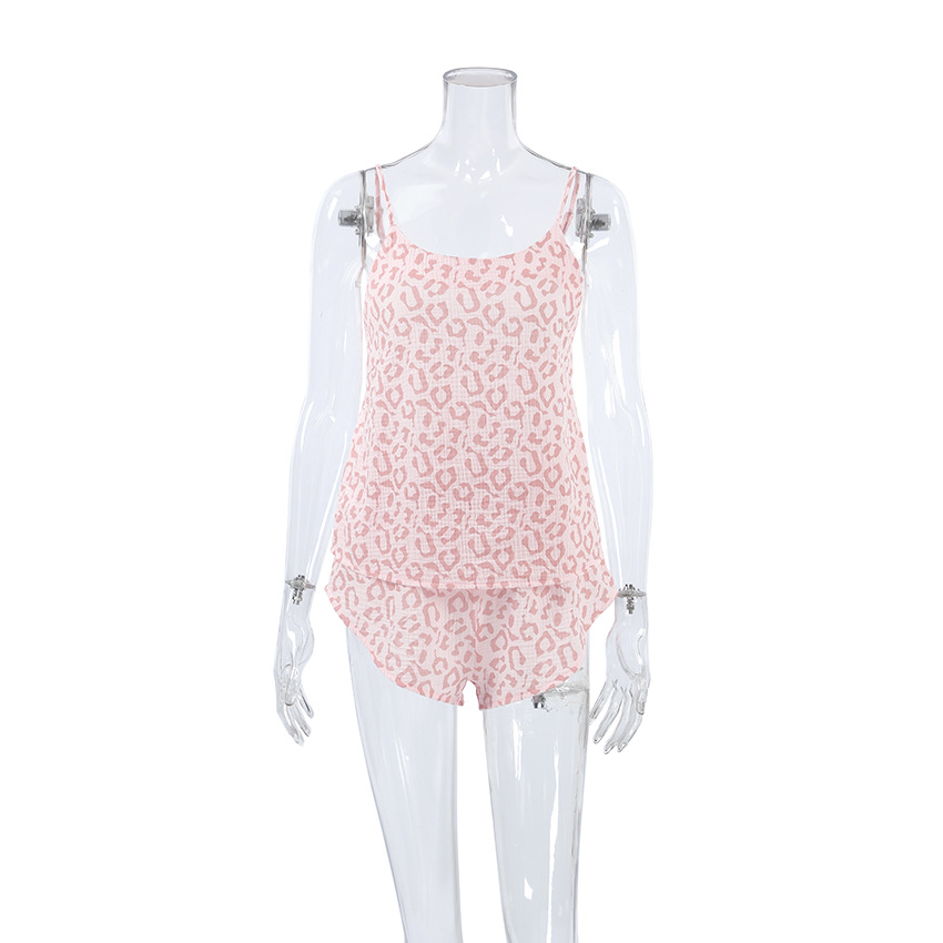 175g Weight Sleeveless Sleeve Length Pajamas Lingerie Type Cotton Fabric Type Short Top Length Shorts Sets Sets Type 2 Pieces Set Quantity Home, Daily Occasion Strap, Collarless Neckline Breathable Function Regular Fit Fit Type Heart Shape Pattern Summer Season Women's Gender Sweet Style Home Daily Women's Sweet Heart Shape Cotton Shorts Sets Pajama Sets 无