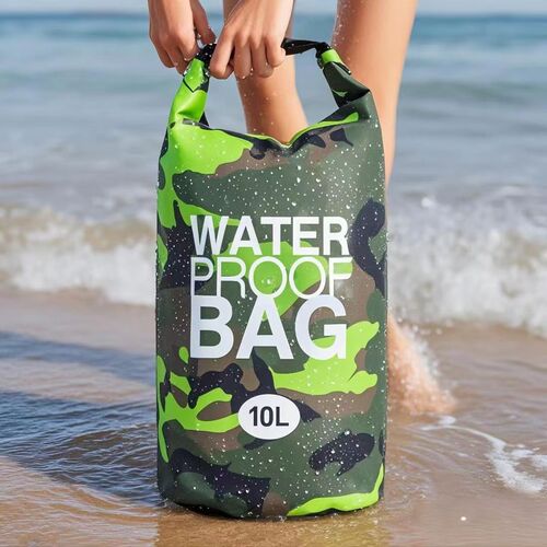 Outdoor Waterproof Bag Portable Pack Waterproof Bucket Bag Cycling Camping Rafting Bag Swimming Essential Supplies Rafting Waterproof Bag