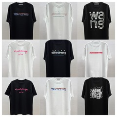 クロスボーダー25SS新型潮牌合集ファッションアルファベットプリントカジュアル半袖男女同モデルtシャツスポット卸売り