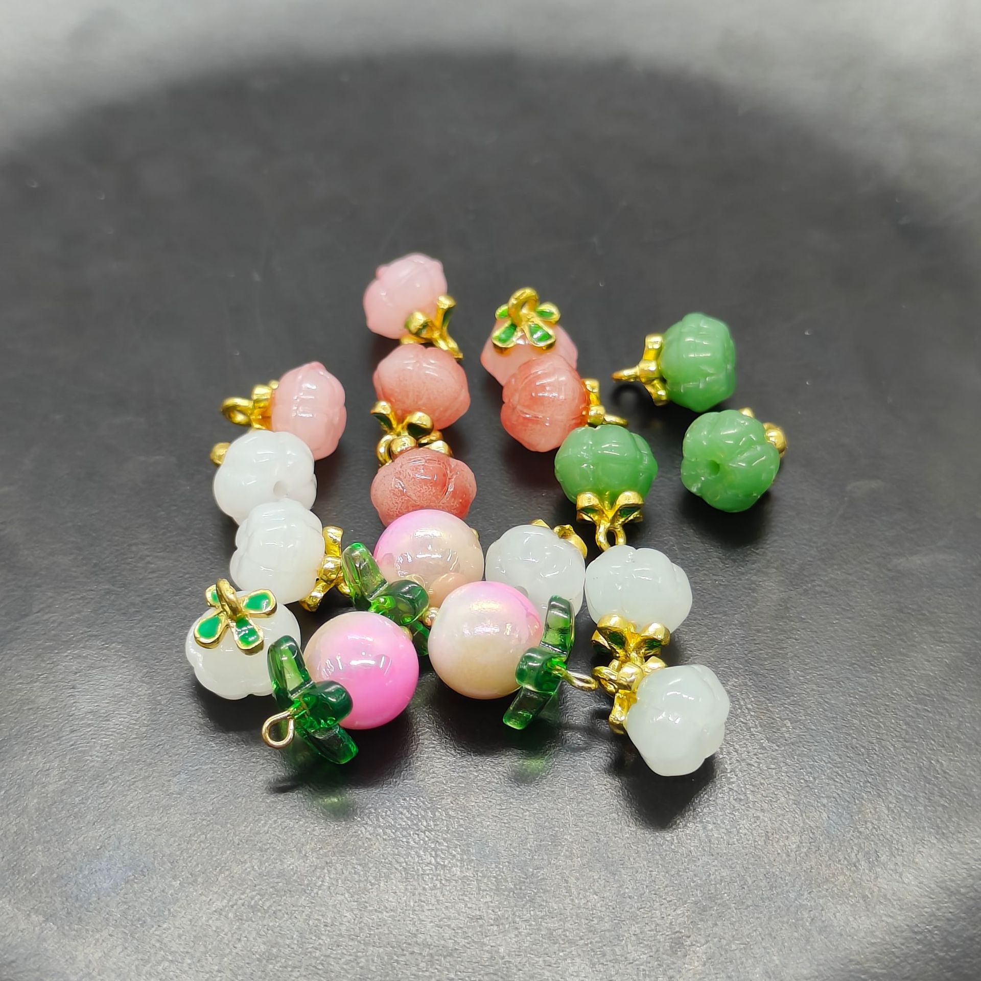 Qingjin jade pumpkin peach peach button, new Chinese style button, Hanfu, cheongsam, Tang suit button, chiffon shirt