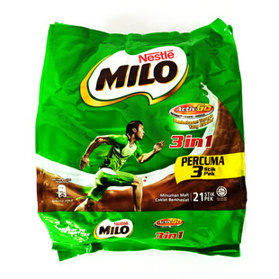 马来西亚美禄MILO巧克力麦芽能量冲饮3合1 21条X33g 693g-阿里巴巴