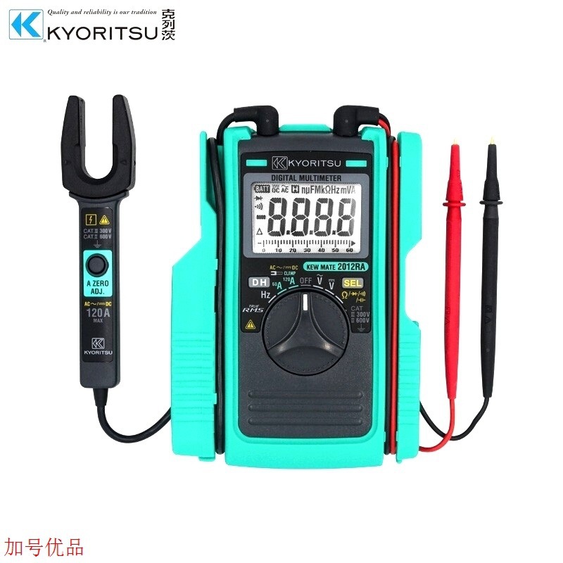 日本共立KYORITSU克列茨2001A数字钳形万用表2000A钳形叉型传感器