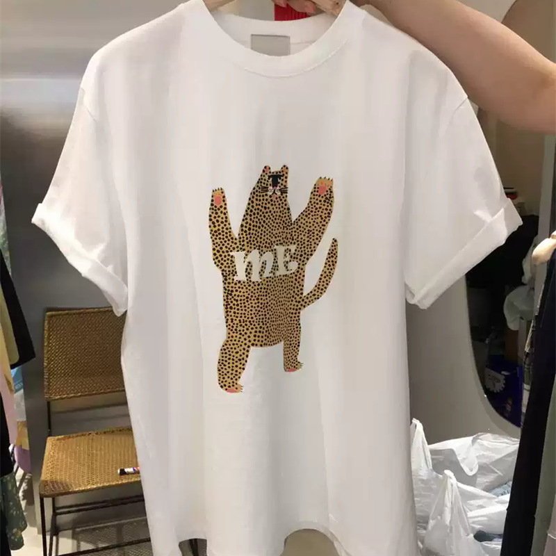 Source Factory 21-Count Pure Cotton (100% Cotton) New Summer Short-Sleeved T-Shirt for Women, Korean Style, Large Size, Loose Fit Top Source Factory 21-Count Pure Cotton (100% Cotton) New Summer Short-Sleeved T-Shirt for Women, Korean Style, Large Size, Loose Fit Top