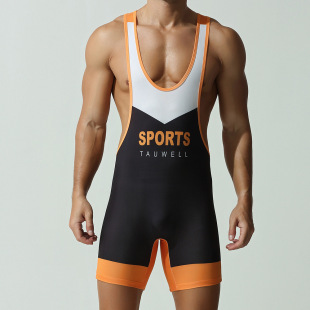 Tauwell New Men's Vest Wrestling Suit Men's Fitness Swimming Shark Pants