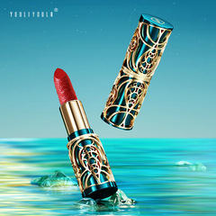 柔霧雕花口紅啞光絲絨不沾杯不易掉色化妝品廠家防水唇膏口紅