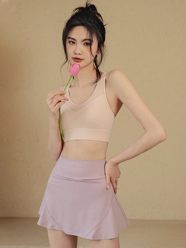Women's Summer Half Body Skirt, Hip Covering, Anti-Slip Yoga Suit, Hooded Skirt, Running Training, Quick-Drying Casual Fitness Short Skirt