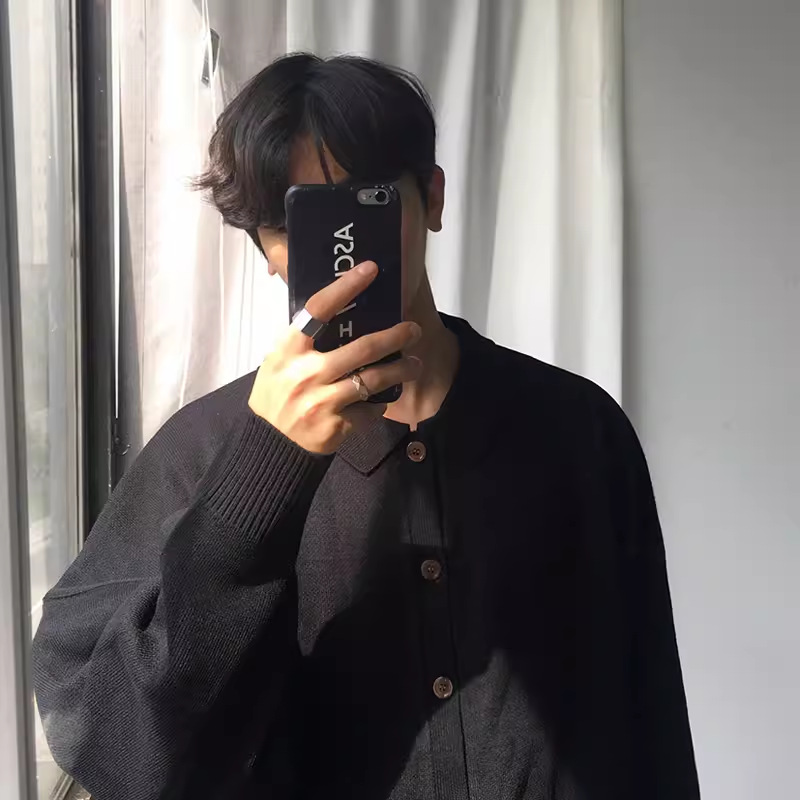 【Clearance】Korean Style Casual Retro Collar Pullover Knit Sweater Jacket