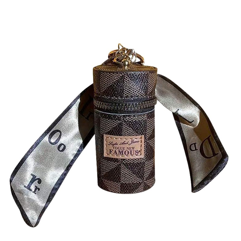 2025 nuevo estilo europeo y americano presbiterio mini bolso pequeño monedero colgante para niñas bolso para auriculares sobre rojo llavero de coche