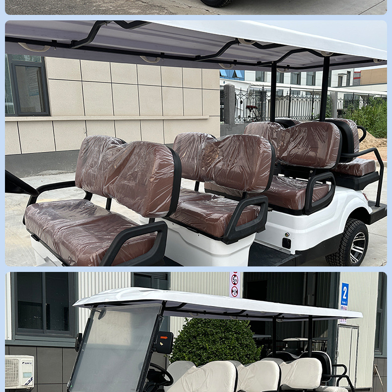 4-Seat and 6-Seat Electric Sightseeing Vehicles for Real Estate Sales Offices, Hotel Scenic Spots, and Golf Carts