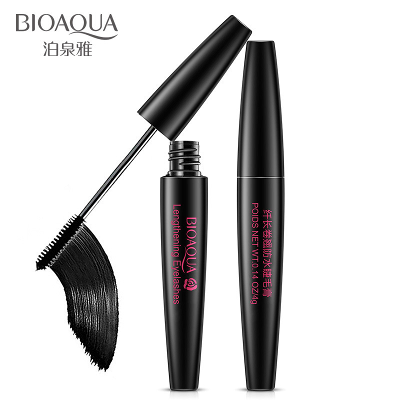 Boquan Ya long curling mascara beauty makeup waterproof non-faint eyelash cool black thick makeup cosmetics wholesale
