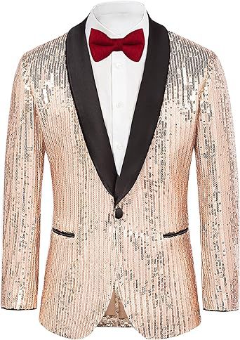 Giacca blazer con paillettes uomo elegante per feste e cerimonie_voghion.com