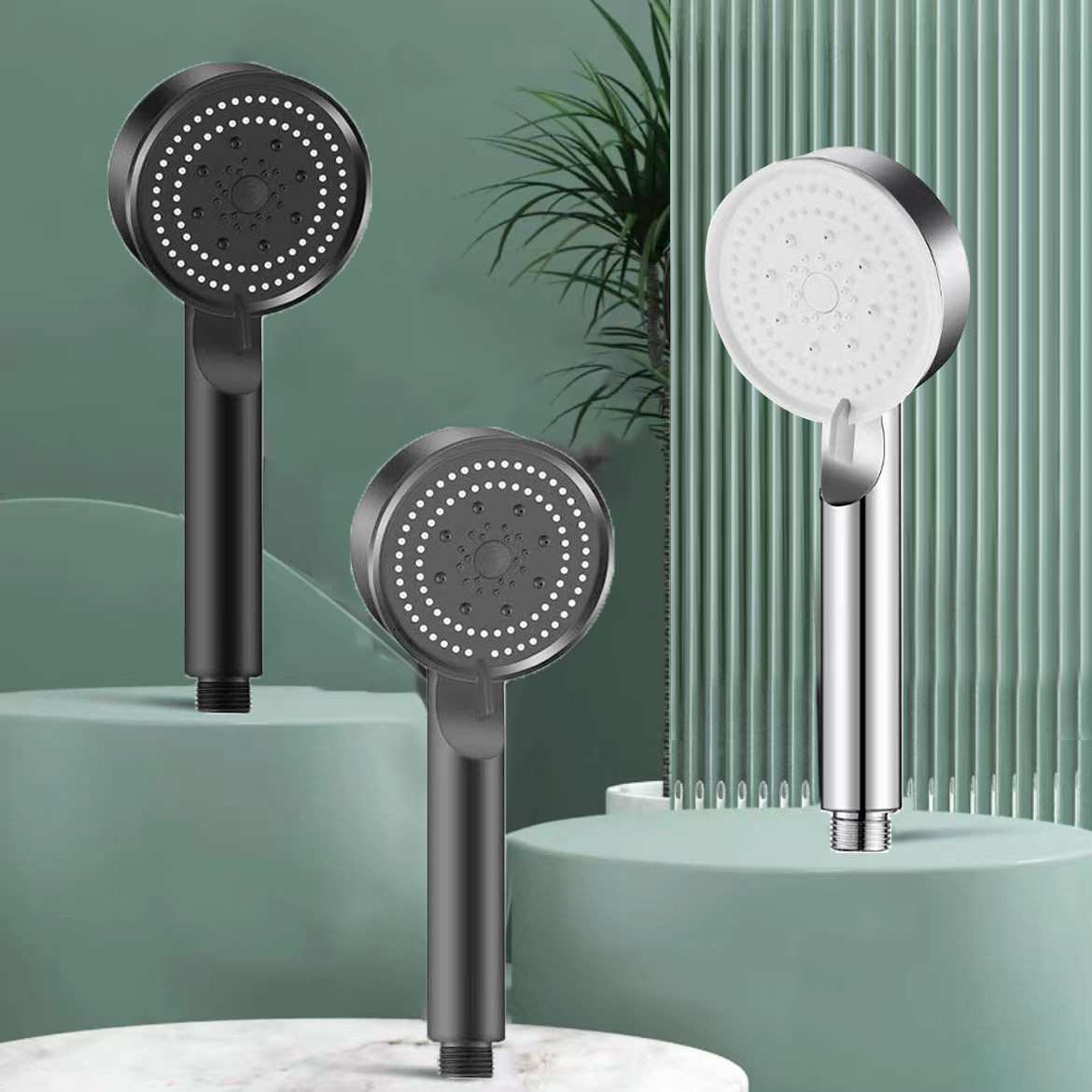 Black Warrior Supercharged Showerhead Multifunctional High-Flow Showerhead Hotel-Specific Shower Set