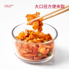 漬け物箱ガラス鮮度保持箱小鉢密封缶食品級キムチ専用搾菜小飯箱ミニ蓋付き
