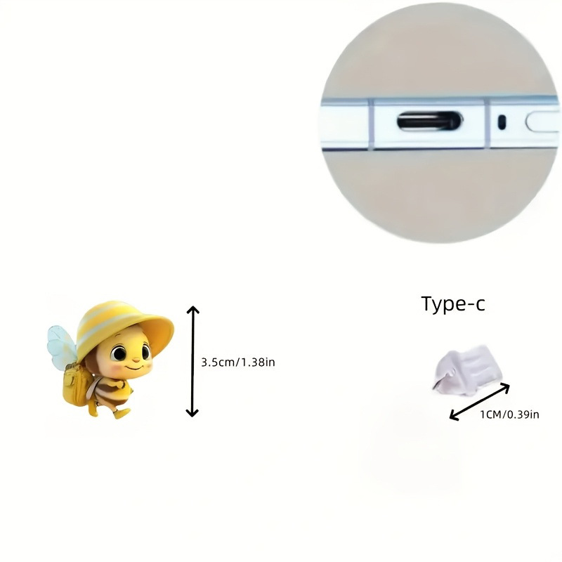 Nuevo acrílico plano transfronterizo 2D dibujos animados acrílico enchufe de polvo para teléfonos móviles