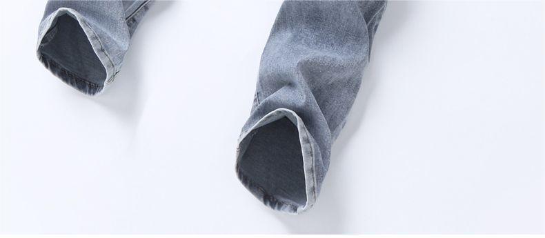 Men's Jeans Slim Fit Straight Leg Casual Trousers For Men_voghion.com