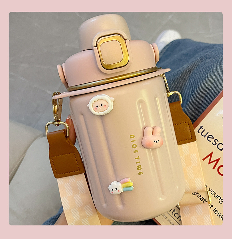 Fashion Letter Stainless Steel Thermos Cup 1 Piece display picture 1